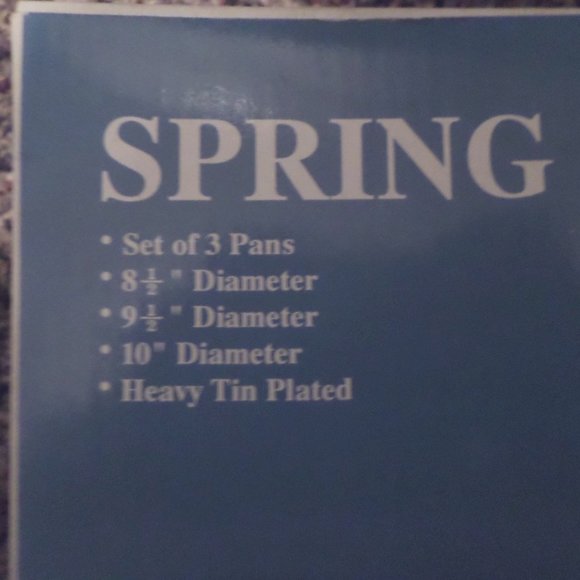 Hearthstone 3 Piece Spring Form Pan Set New in Box - Picture 2 of 3